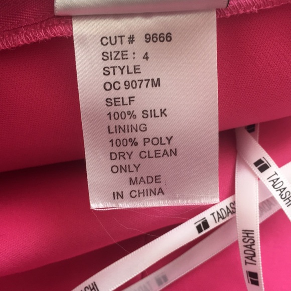 Tadashi Pink pintuck evening Dress - Picture 8 of 8